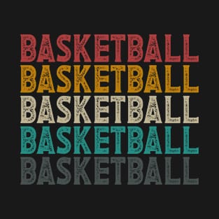 Vintage Retro Basketball Gift for Basketball Players T-Shirt