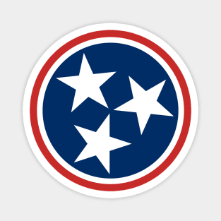 Tennessee Flag Symbol - Blue Magnet