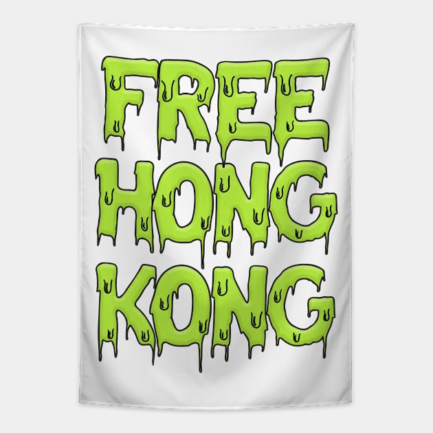 Free Hong Kong //////  #hongkongprotests Tapestry by DankFutura