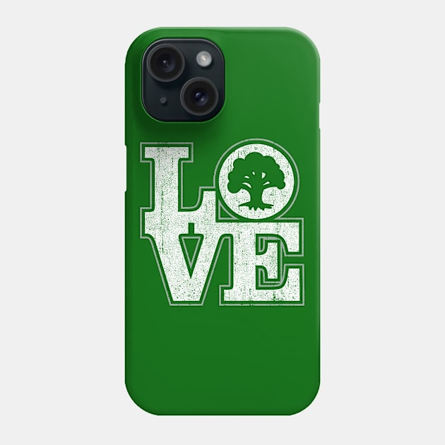 Love Green Phone Case by huckblade