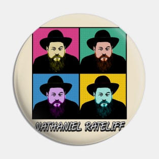 Nathaniel Rateliff 80s Pop Art Style Pin