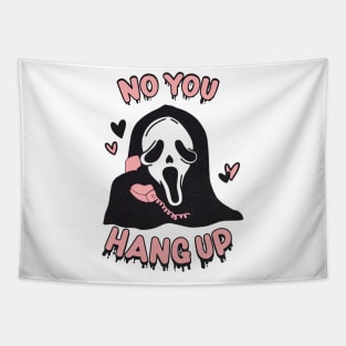 You Hang Up Ghostface Horror Fan Tapestry