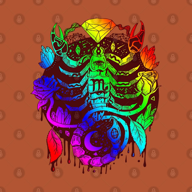 Rainbow Mystic Scorpio Zodiac by kenallouis