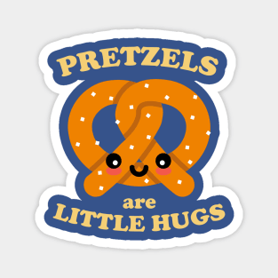 Pretzels are Little Hugs Funny Cute Pretzel Art Magnet