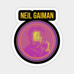 Retro Gaiman Magnet