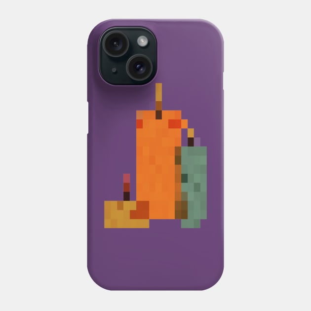 Fall Candles Pixel Art Phone Case by christinegames