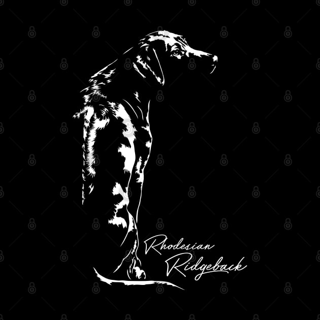 Rhodesian Ridgeback dog portriat dog mom gift by wilsigns