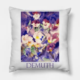 Pansies by Charles Demuth Pillow