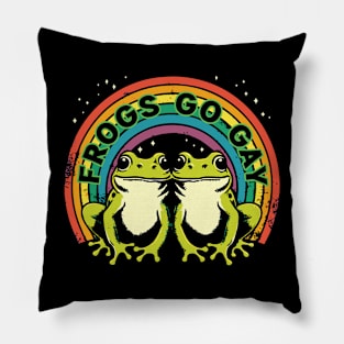 Frogs Go Gay Pillow