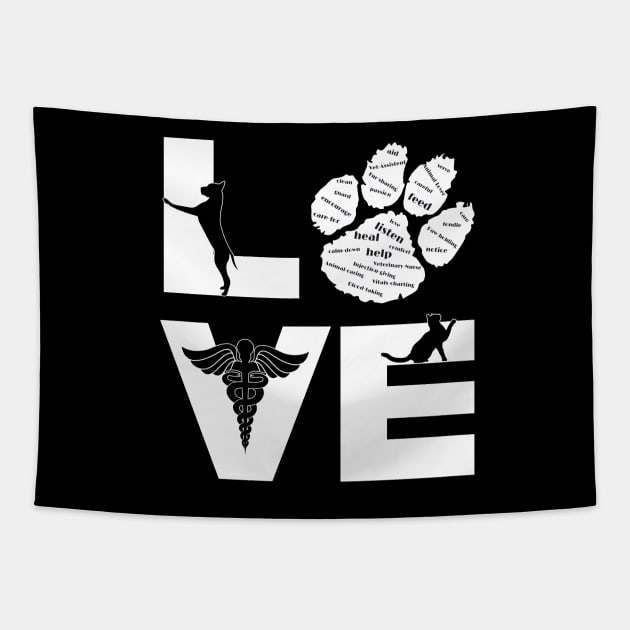 Veterinary Assistant - Love Tapestry by GNDesign