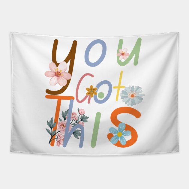 Testing squad YOU GOT THIS Teachers Testing Day Tapestry by TreSiameseTee