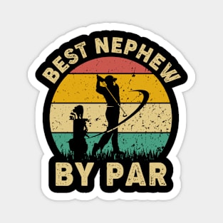 Vintage Best Nephew By Par Funny Golfing Golf Player Gift Magnet