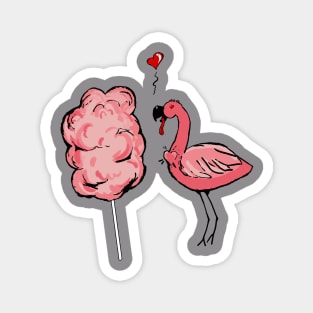 Flamingo Pink Lover Cotton Candy Magnet