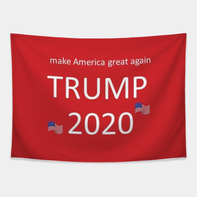 Trump 2020 -  mask, mugs, pins, Trump, potus Tapestry by DeniseMorgan
