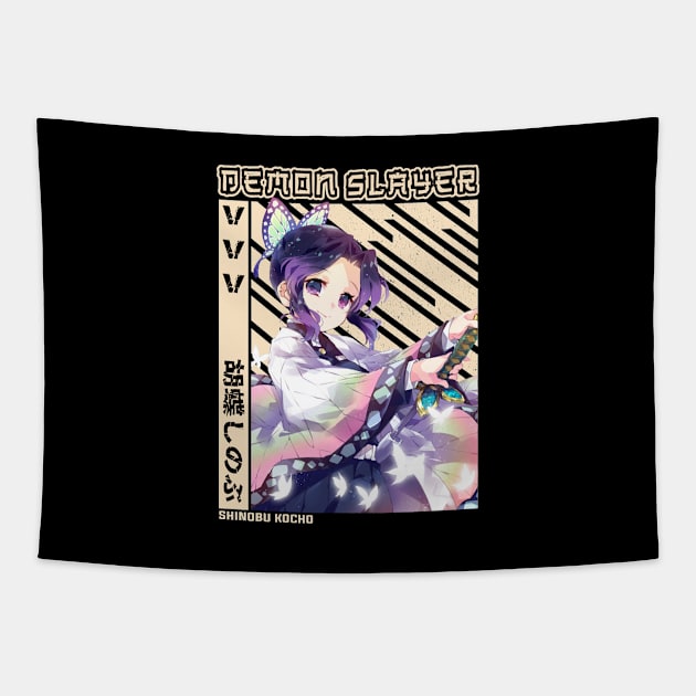 Shinobu Kocho - Demon Slayer Tapestry by Otaku Emporium