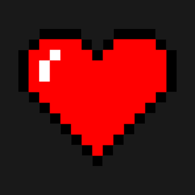 Pixel Heart by bluevolcanoshop@gmail.com