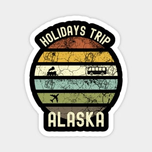 Holidays Trip To Alaska, Family Trip To Alaska, Road Trip to Alaska, Family Reunion in Alaska, Holidays in Alaska, Vacation in Alaska Magnet