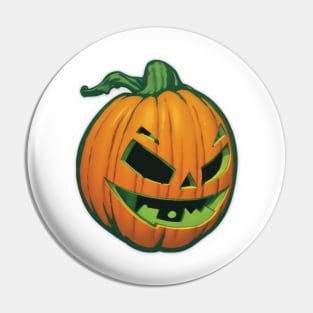 Happy Pumpkin Smiley, Halloween Pumpkin Face Smile Pin