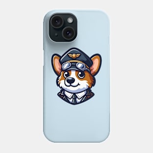 Police officer corgi Phone Case