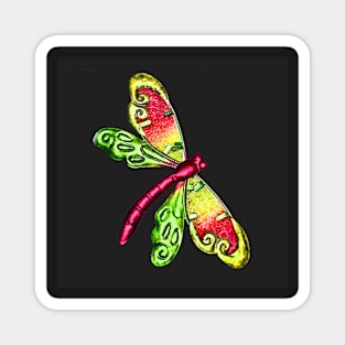 Colorful Dragonfly Magnet