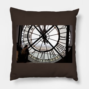 Paris Orsay Museum Clock Pillow