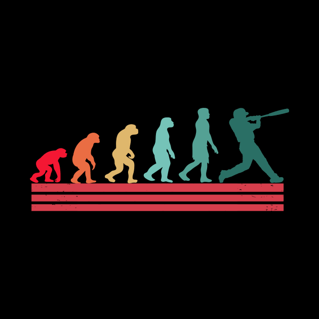 Funny Baseball Evolution Gift For Baseball Players by mourad300