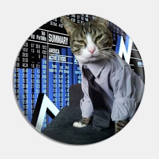 Stonks Business Cat Design Meme Pin