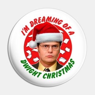 I'm Dreaming Of A Dwight Christmas Pin