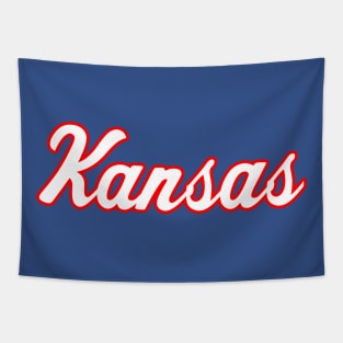 Kansas Retro Script Tapestry