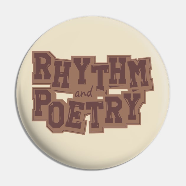 Rhythm and poetry / Rap Pin by Degiab