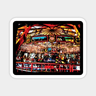 americana carousel Magnet