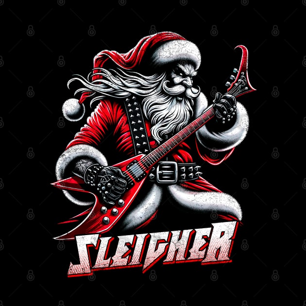 Sleigher Santa Claus Rock Christmas by opippi