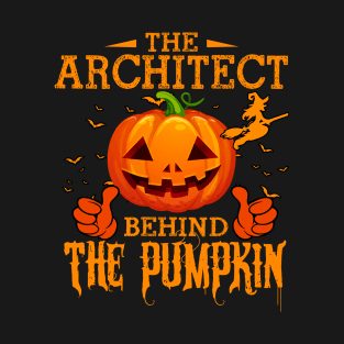 Mens The CHEF Behind The Pumpkin T shirt Funny Halloween T Shirt_ARCHITECT T-Shirt