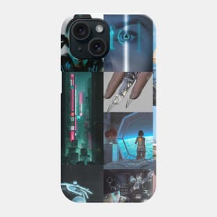 futuristic aesthetic collage Phone Case