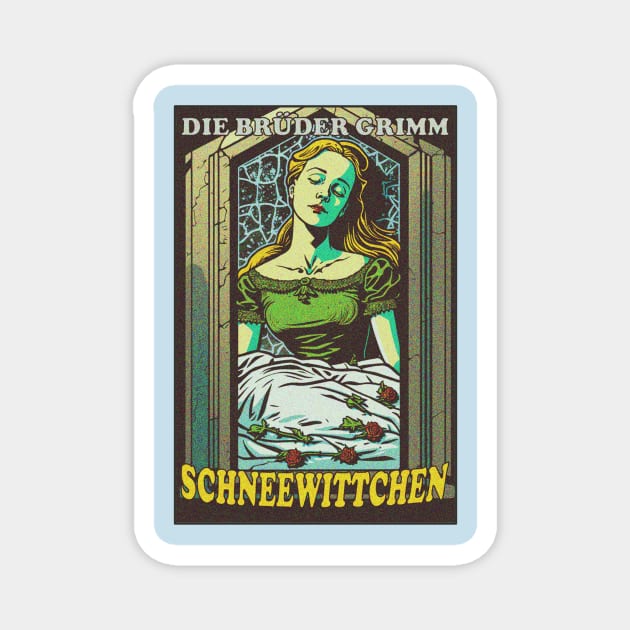 Snow White (Schneewittchen) By The Brothers Grimm Magnet by theseventeenth