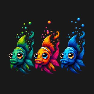 Colorful Funny Fish T-Shirt