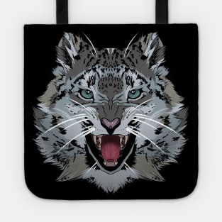 illustrated SNOW LEOPARD PRIDE series (NO TRIM) Tote