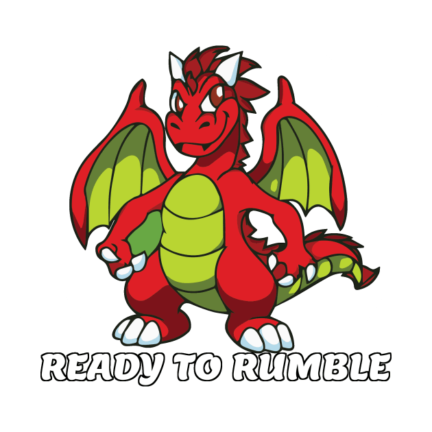 Dragon Ready to Rumble by Shopping Dragons