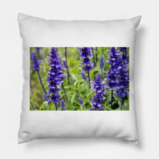 Mystic Spires Blue Pillow