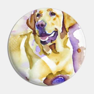 Labrador Retriever Watercolor - Gift For Dog Lovers Pin