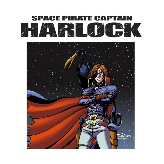 Captain Harlock by Tomas Aranda T-Shirts