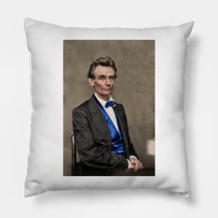 Honest Abe in colout Pillow