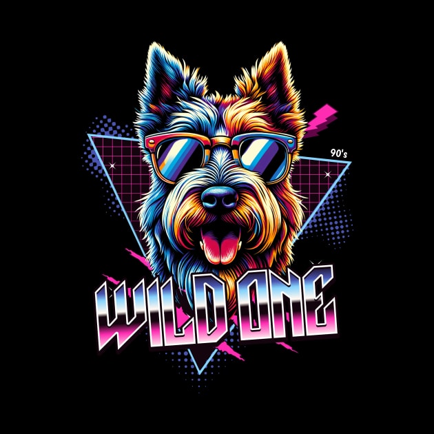 Wild One Scottish Terrier by Miami Neon Designs