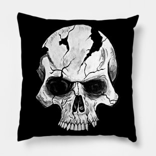 Cracked Skull Pillow