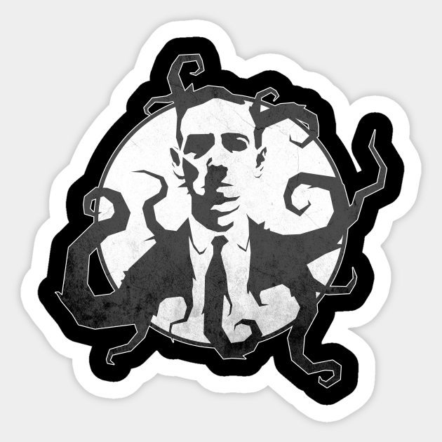 Lovecraft Tentacles Cthulhu Sticker Teepublic Lovecraft inspired speckles teal and blue with silver rivets and mesh lenses. teepublic