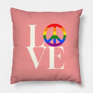 Peace and love - symbol for diversity and inclusion Pillow