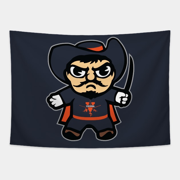 Fencer Cartoon Tapestry by LetsGoOakland