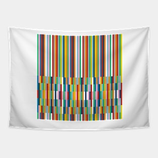 Brick Columns Rainbow Tapestry