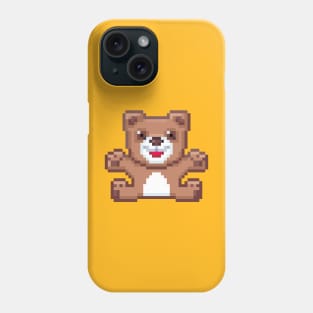 Pixel Teddy Bear Phone Case