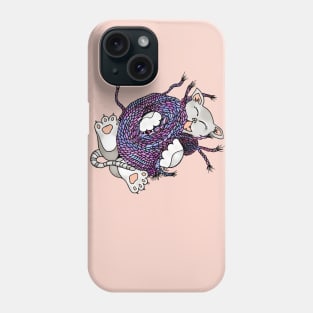 Yarn is So Fun! Playful Kitten Drawing Phone Case